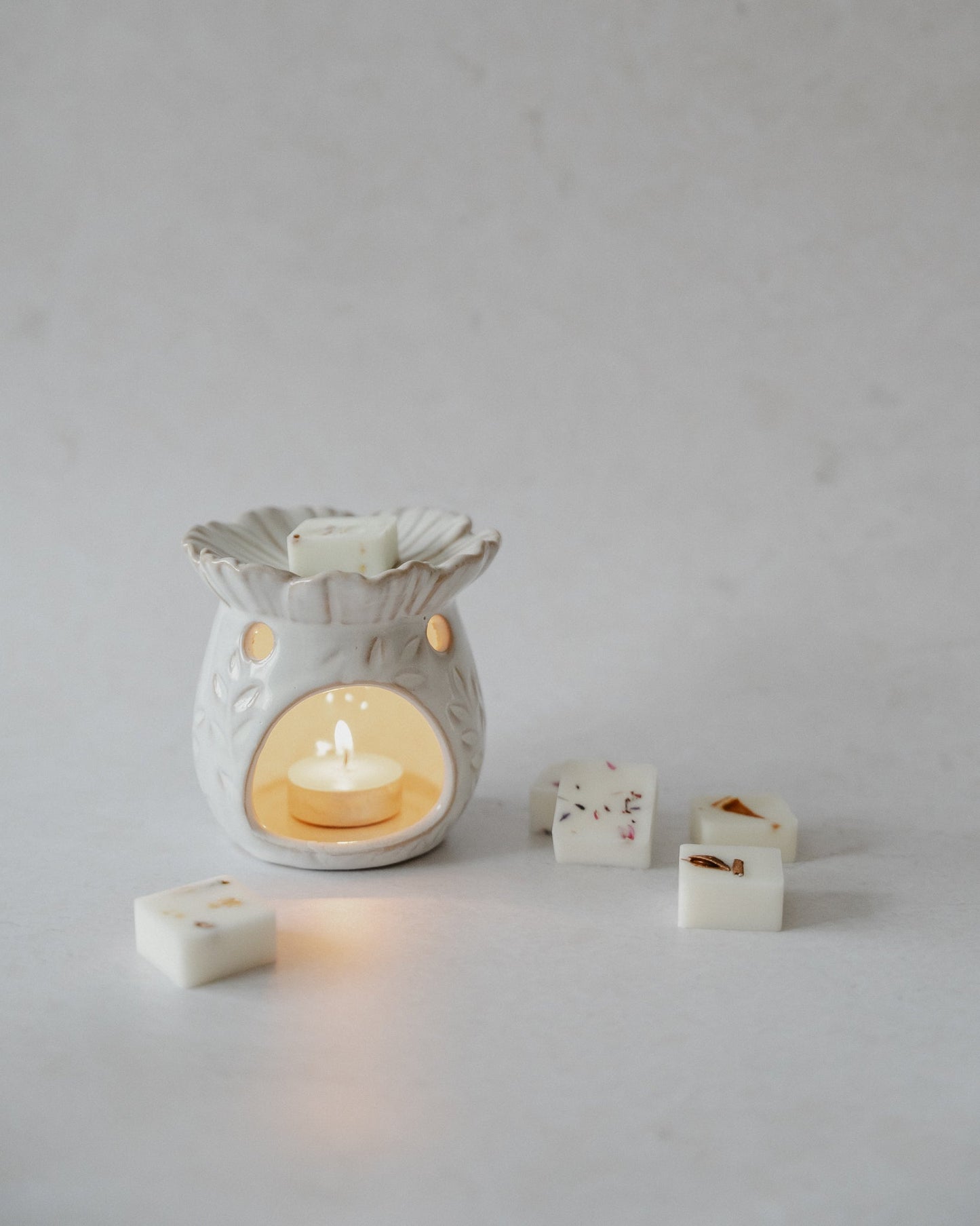 Ceramic Secret Garden Wax Melt Burner - Wick & Wist