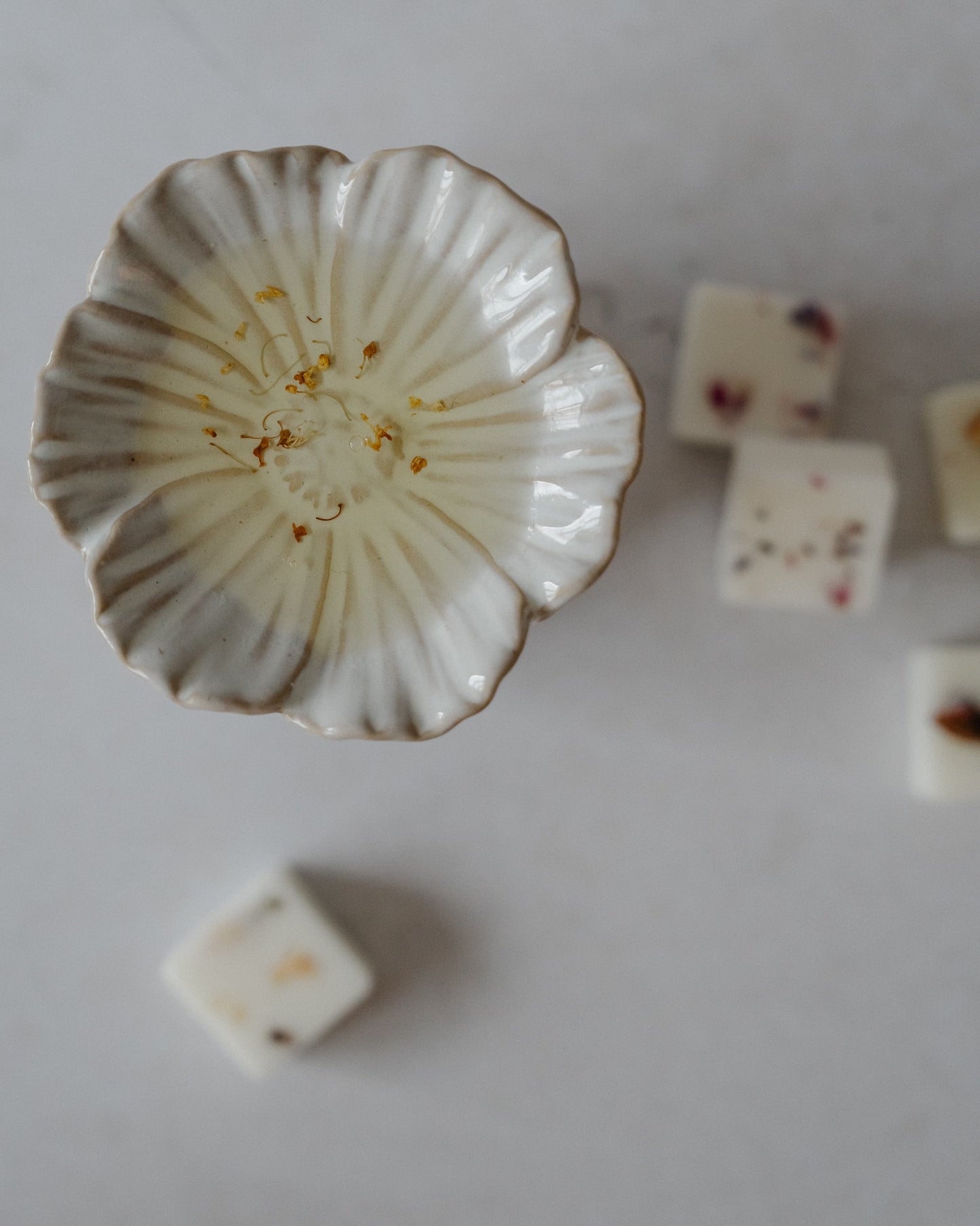 Ceramic Secret Garden Wax Melt Burner - Wick & Wist