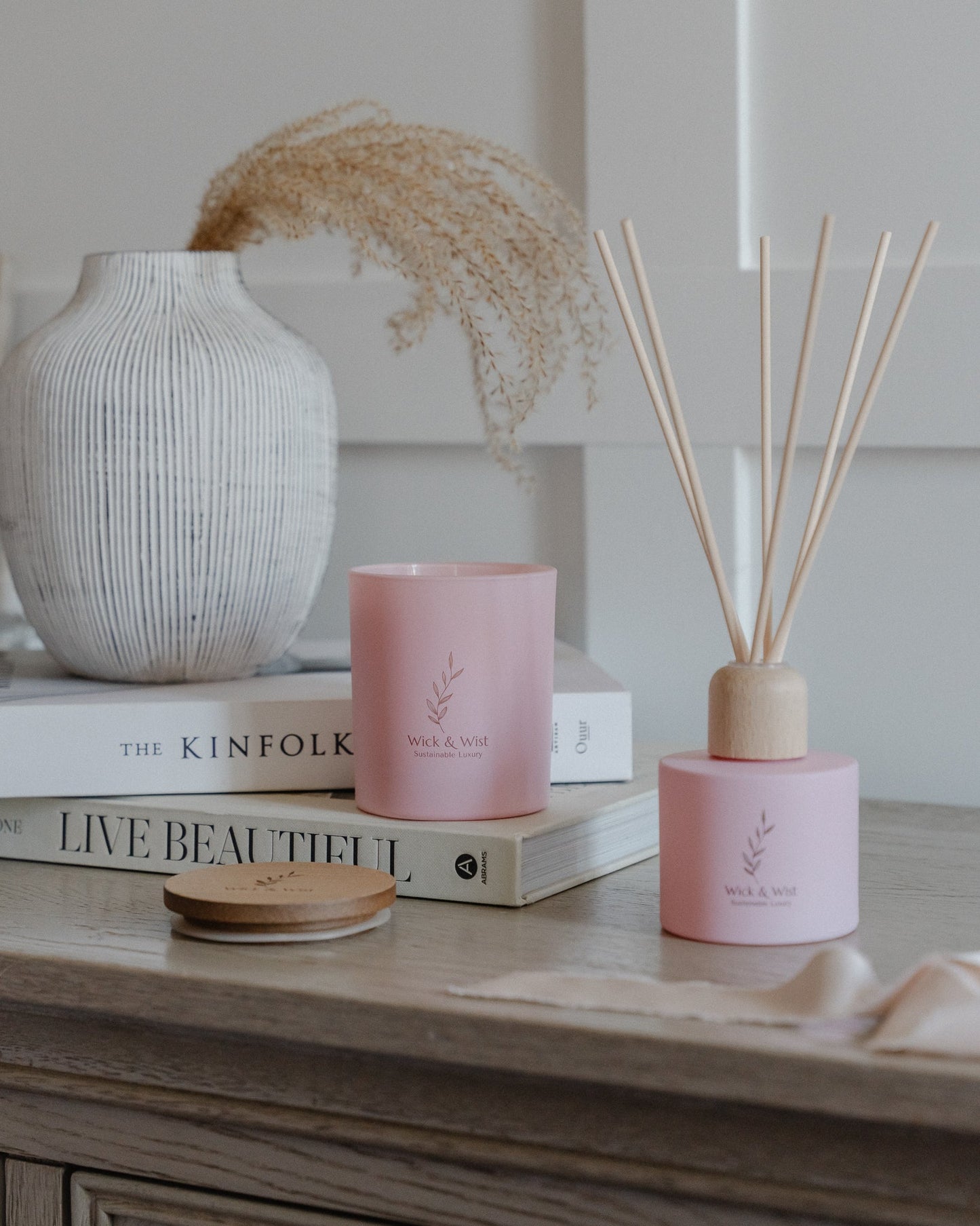 No. 01 Arabian Rose Candle & Reed Diffuser Luxury Gift Box - Wick & Wist