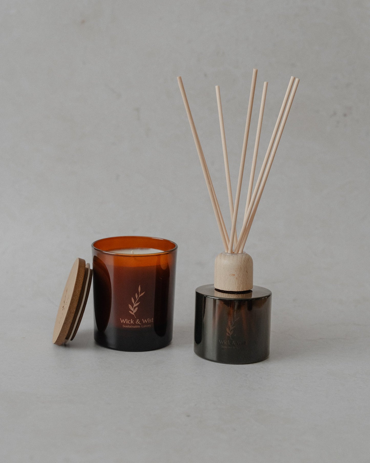 No. 03 Spiced Honey Candle & Reed Diffuser Luxury Gift Box - Wick & Wist