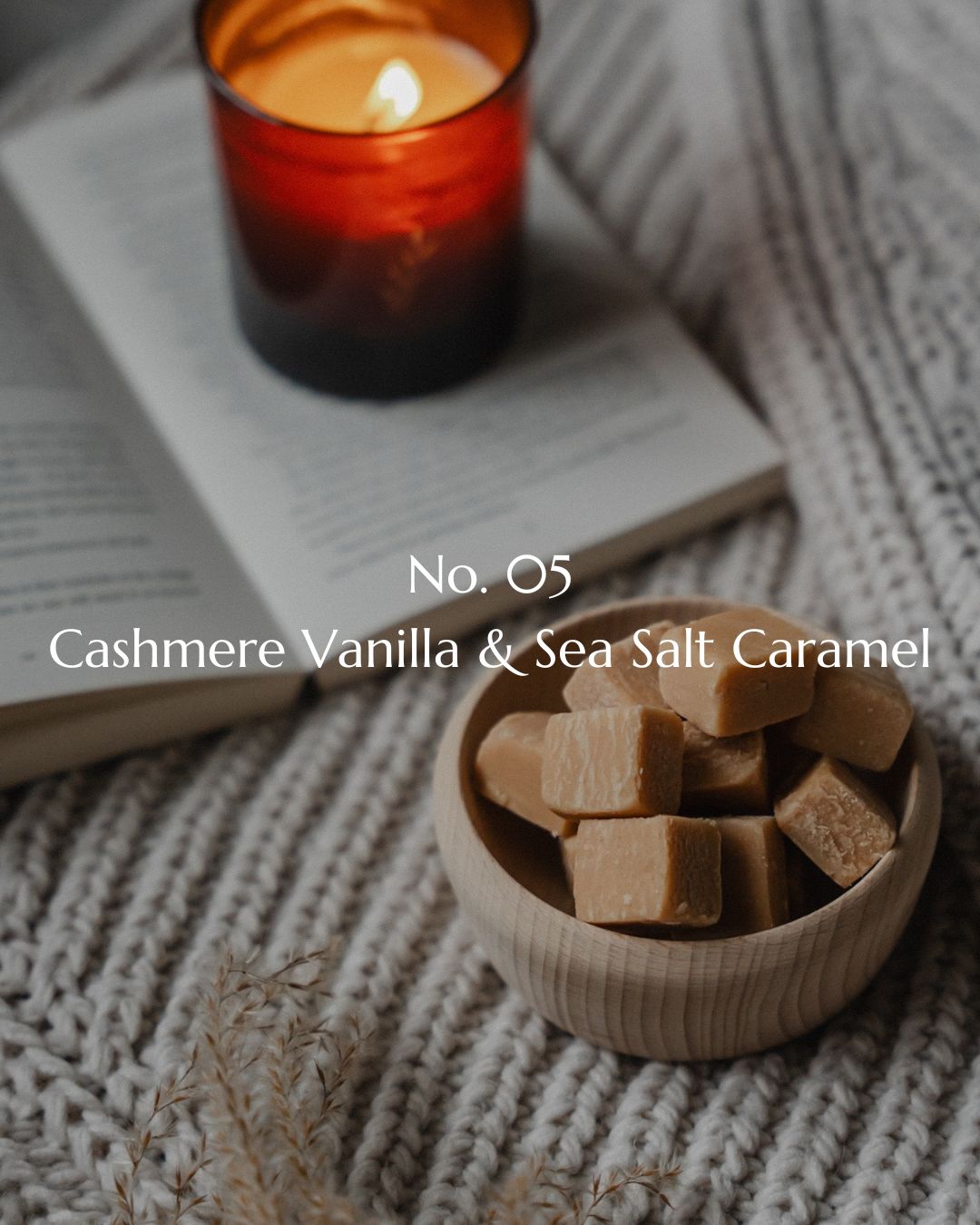 No. 05 Cashmere Vanilla & Sea Salt Caramel Luxury Candle - Wick & Wist