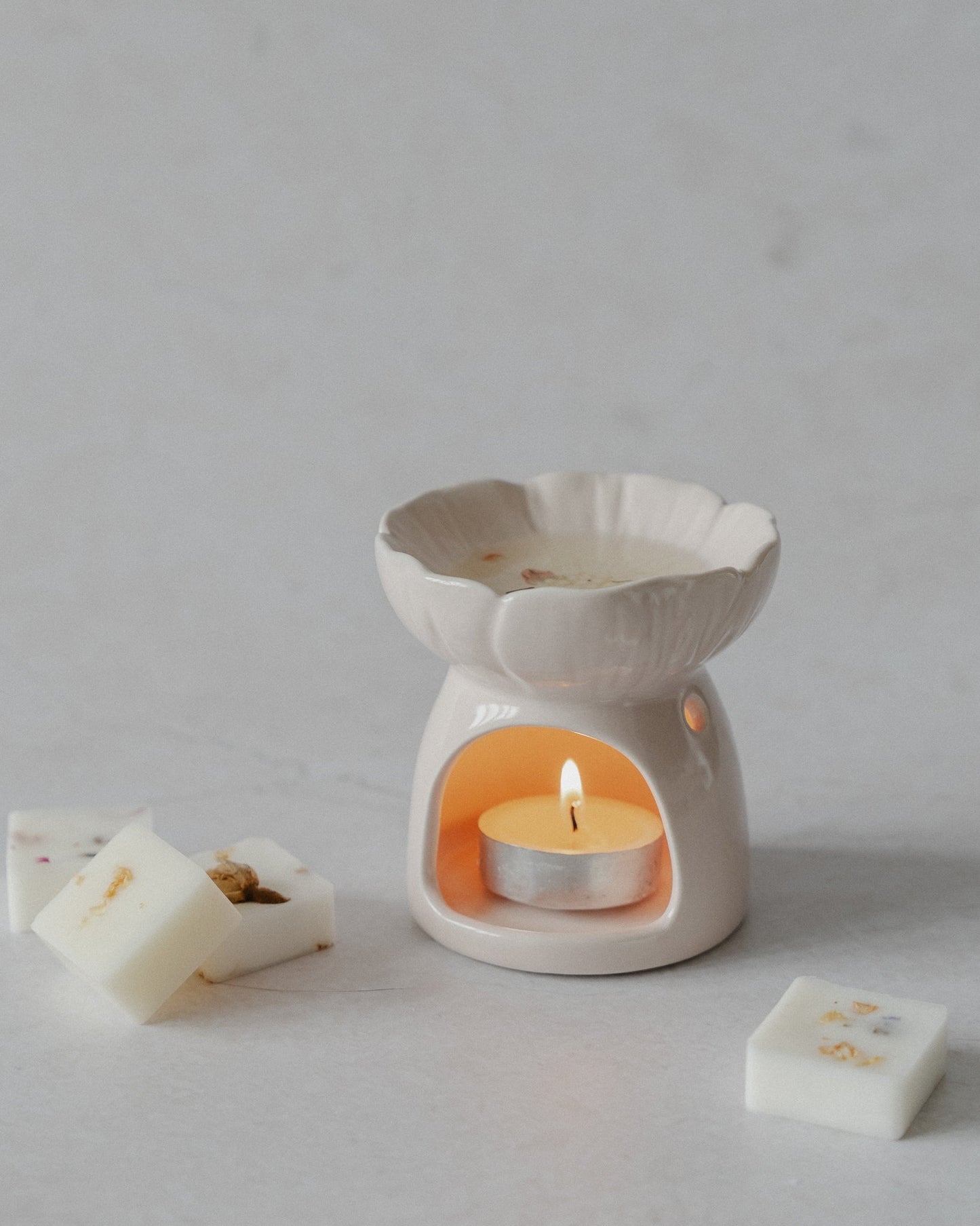 Pink Blossom Ceramic Wax Melt Burner - Wick & Wist