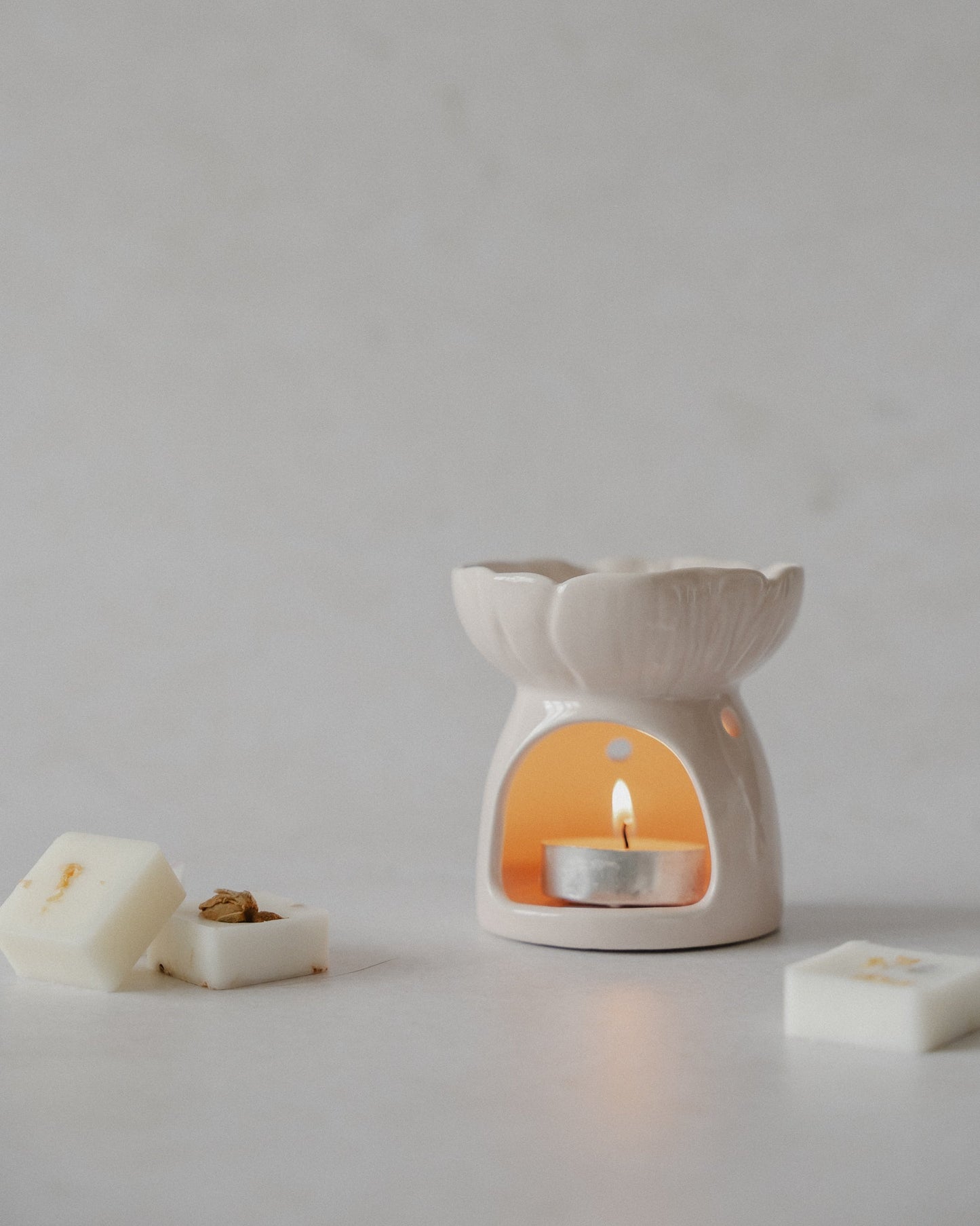 Pink Blossom Ceramic Wax Melt Burner - Wick & Wist
