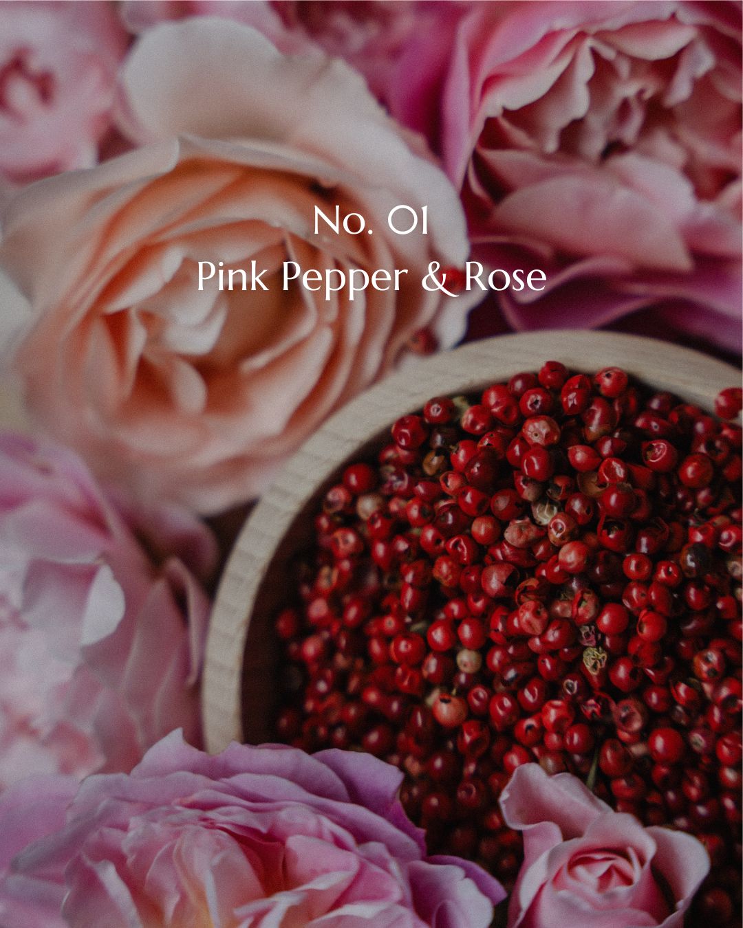 No. 01 Pink Pepper & Rose Luxury Candle