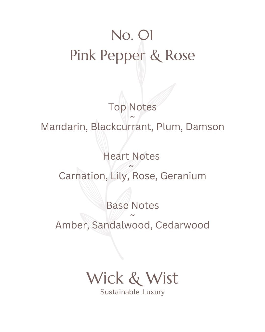 No. 01 Pink Pepper & Rose Luxury Candle