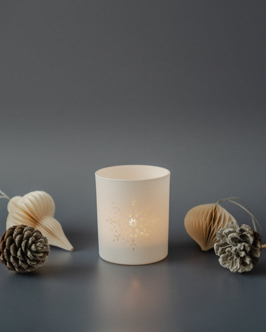 White Snowflake Christmas Edition Luxury Candle