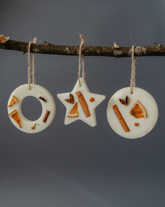 Set of 3 Scented Christmas Tree Decorations