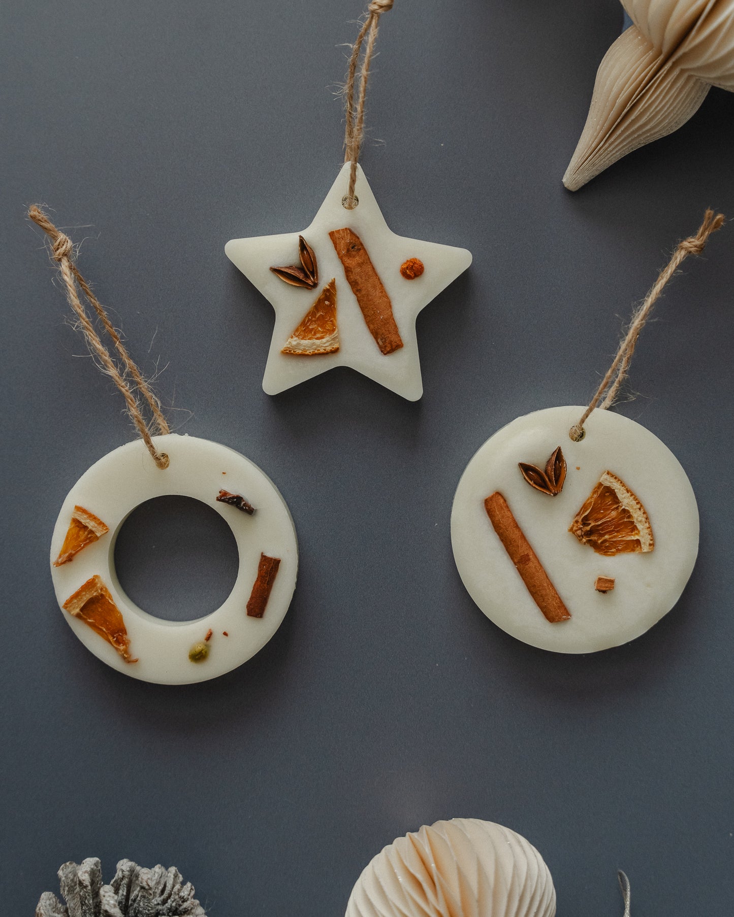 Set of 3 Scented Christmas Tree Decorations