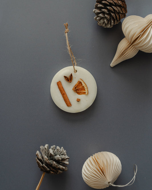Scented Christmas Tree Decoration - Round