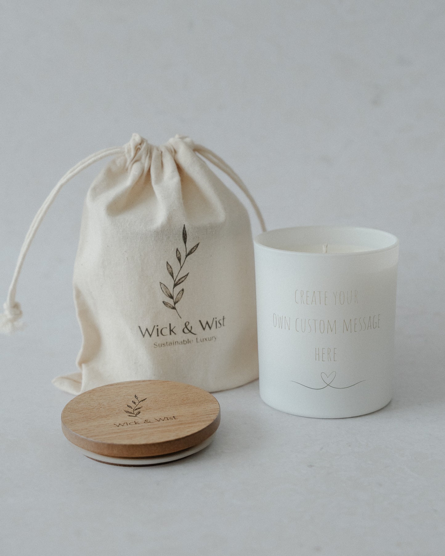 'Create your own Custom Message' Luxury Scented Candle