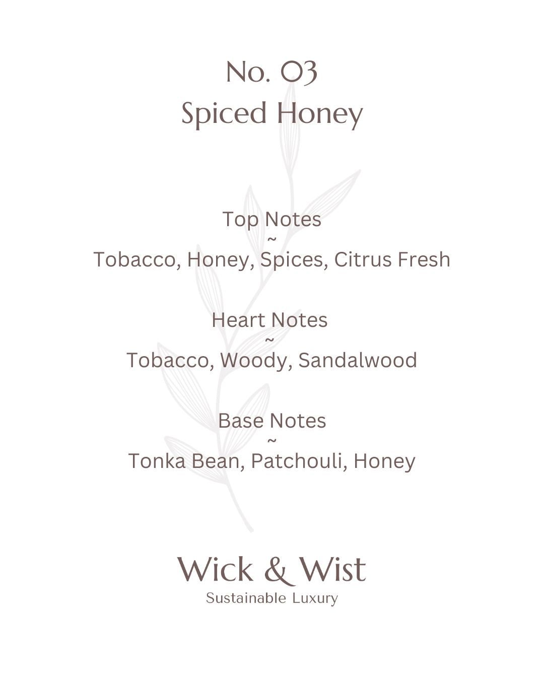 No. 03 Spiced Honey Candle & Reed Diffuser Luxury Gift Box - Wick & Wist