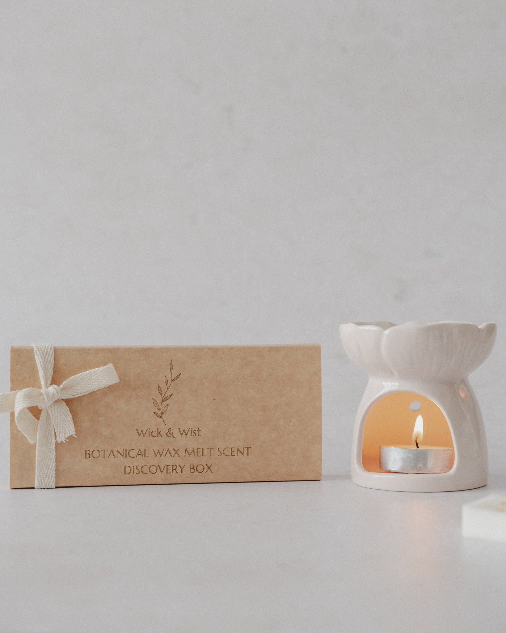 Pink Blossom Ceramic Wax Melt Burner - Wick & Wist